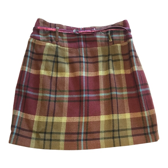 Cremieux  Camilla Plaid  Skirt w Belt NWT - Picture 12 of 12